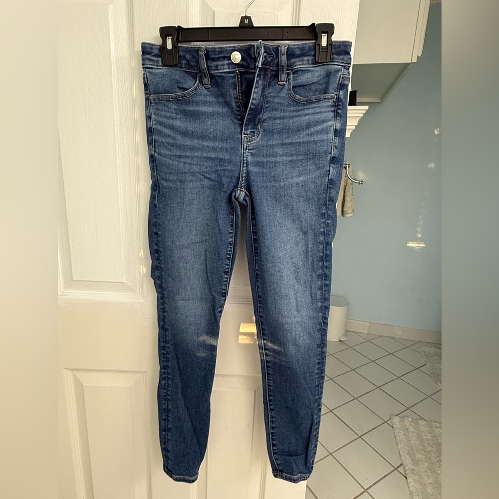 American Eagle Outfitters Dark Indigo High-Rise Jegging